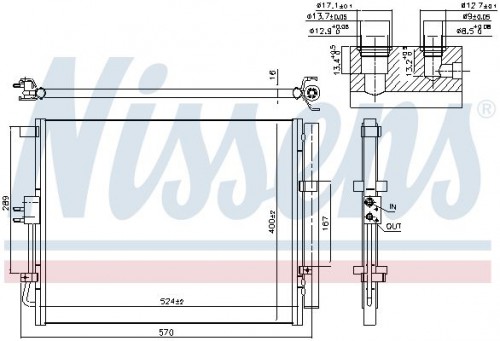 Condensor, airconditioning NISSENS