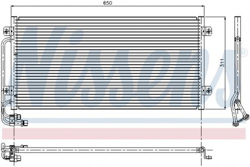 Condensor, airconditioning NISSENS