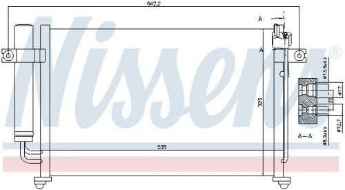 Condensor, airconditioning NISSENS