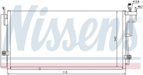 Condensor, airconditioning NISSENS