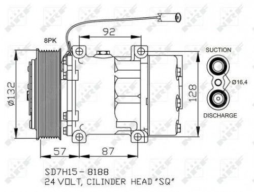 Compressor, airconditioning NRF