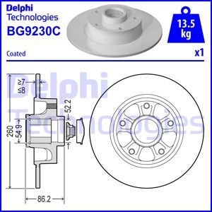 Remschijf DELPHI