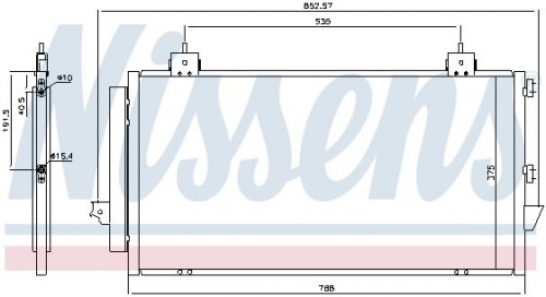 Condensor, airconditioning NISSENS