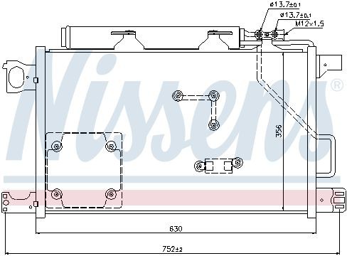 Condensor, airconditioning NISSENS