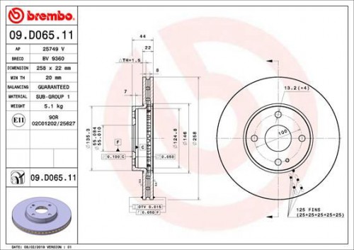 Remschijf BREMBO