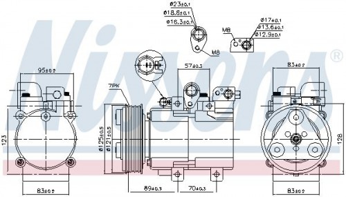 Compressor, airconditioning NISSENS