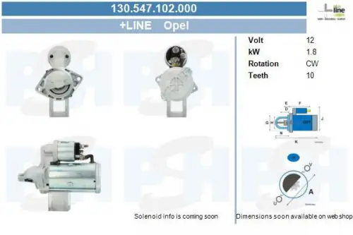 Startmotor / Starter BV PSH