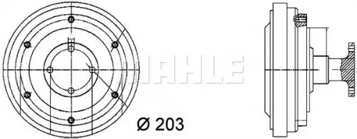 Koppeling, radiateurventilator MAHLE