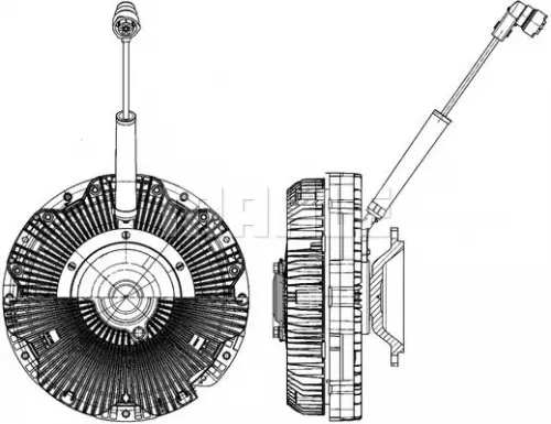 Koppeling, radiateurventilator MAHLE