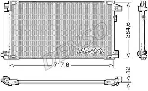 Condensor, airconditioning DENSO