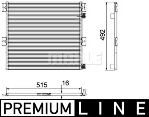 Condensor, airconditioning MAHLE