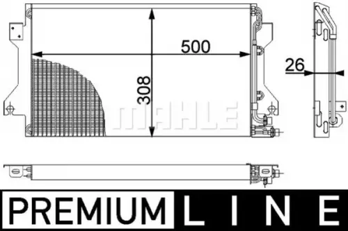 Condensor, airconditioning MAHLE