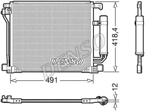 Condensor, airconditioning DENSO