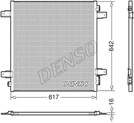 Condensor, airconditioning DENSO