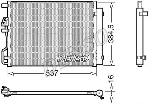 Condensor, airconditioning DENSO