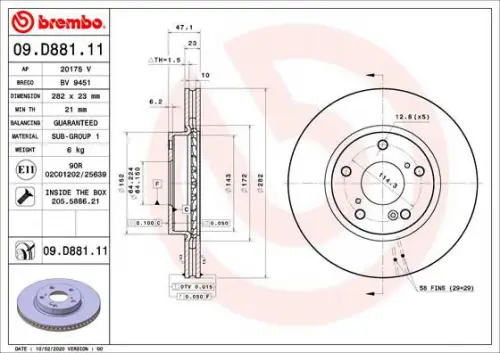 Remschijf BREMBO