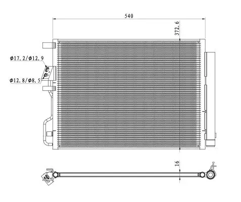 Condensor, airconditioning NRF