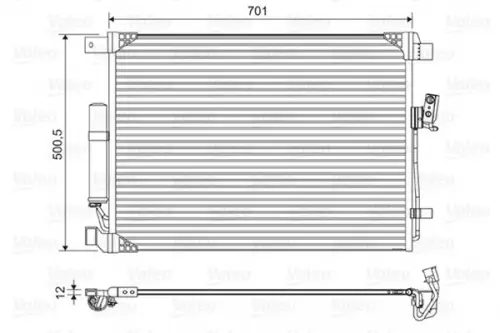 Condensor, airconditioning VALEO