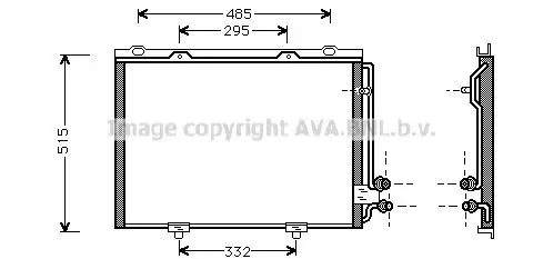 Condensor, airconditioning AVA QUALITY COOLING