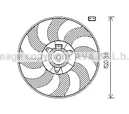 Koelventilatorwiel AVA QUALITY COOLING