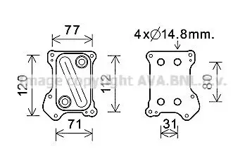 Oliekoeler, motorolie AVA QUALITY COOLING