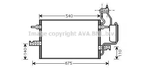 Condensor, airconditioning AVA QUALITY COOLING