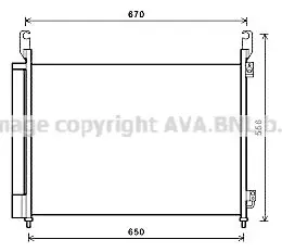 Condensor, airconditioning AVA QUALITY COOLING