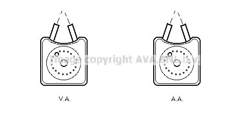 Oliekoeler, motorolie AVA QUALITY COOLING