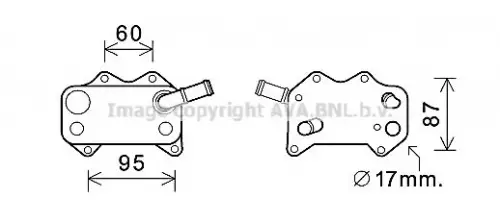 Oliekoeler, motorolie AVA QUALITY COOLING