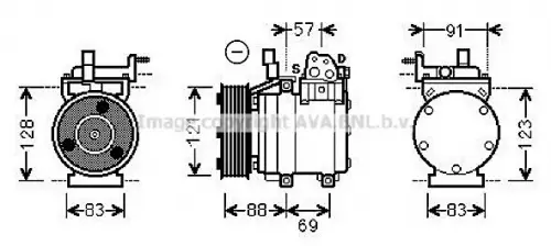 Compressor, airconditioning AVA QUALITY COOLING