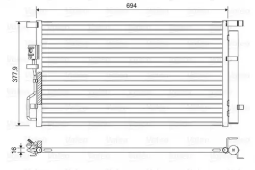 Condensor, airconditioning VALEO