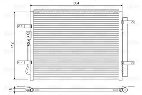 Condensor, airconditioning VALEO