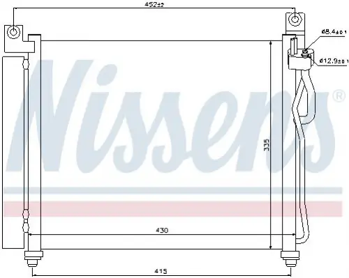 Condensor, airconditioning NISSENS