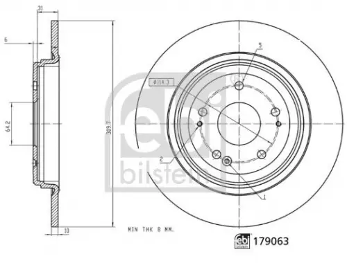 Remschijf FEBI BILSTEIN