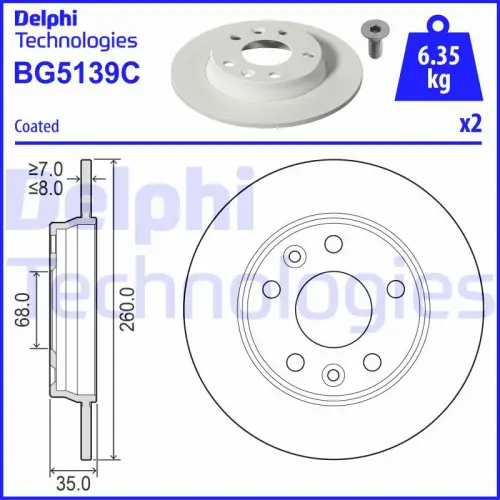 Remschijf DELPHI