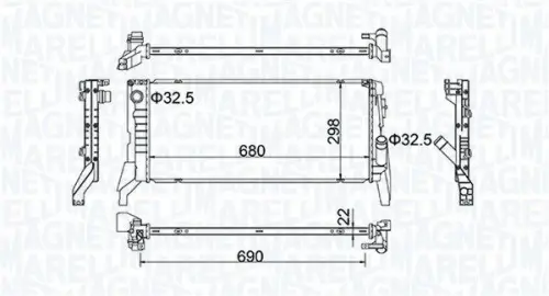 Radiateur MAGNETI MARELLI