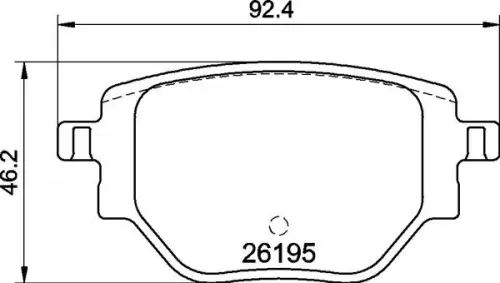 Remblokkenset, schijfrem BREMBO