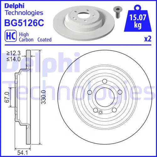 Remschijf DELPHI