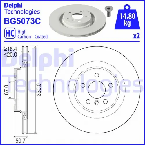 Remschijf DELPHI