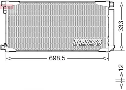 Condensor, airconditioning DENSO