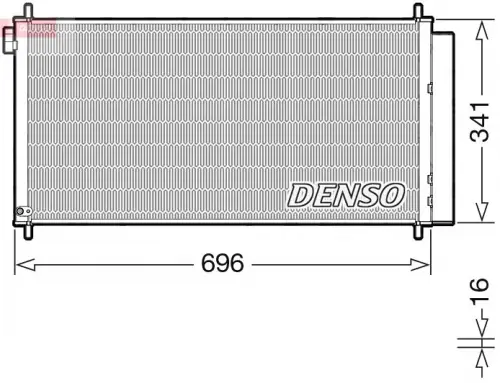 Condensor, airconditioning DENSO