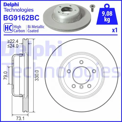 Remschijf DELPHI