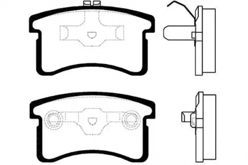 Remblokkenset, schijfrem KAVO PARTS