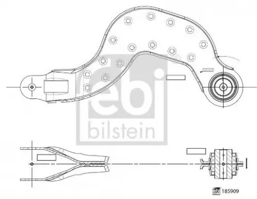 Draagarm, wielophanging FEBI BILSTEIN