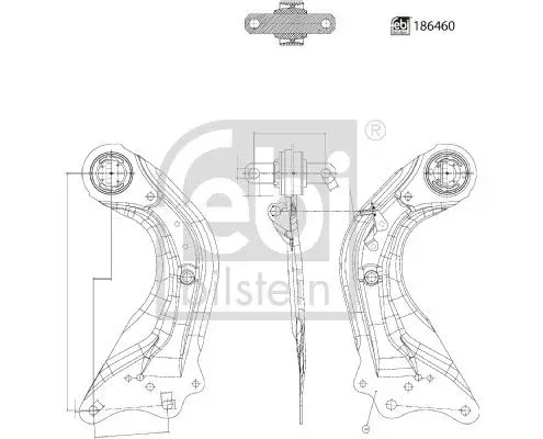 Draagarm, wielophanging FEBI BILSTEIN