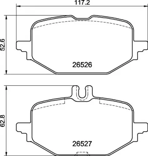 Remblokkenset, schijfrem BREMBO