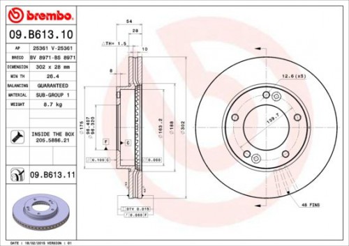 Remschijf BREMBO