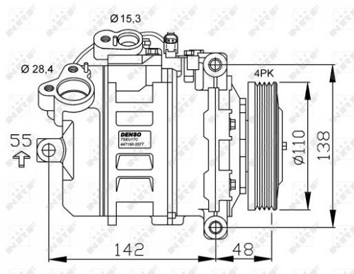 Compressor, airconditioning NRF