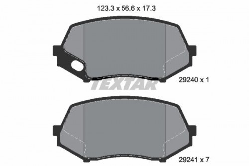 Remblokken set TEXTAR