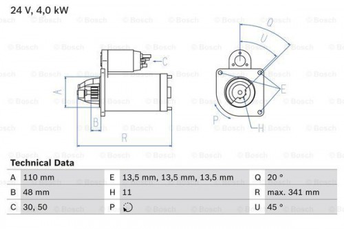 Startmotor / Starter BOSCH